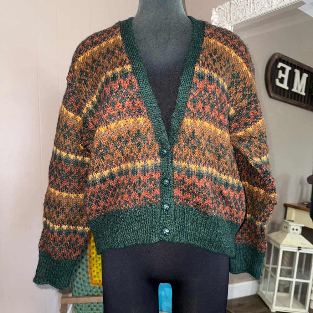 VTG Princeton Club • Wool Blend Chunky Cardigan